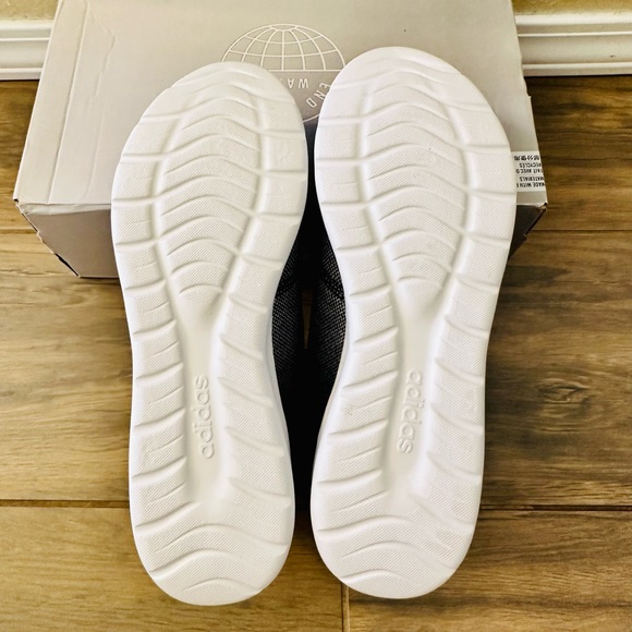 NEW! Adidas Women's CLOUDFOAM PURE 2.0 SHOES, Black/White Running Shoes - Picture 7 of 9